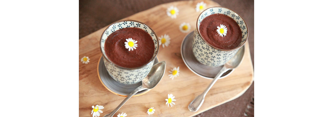 Crème au chocolat et haricots rouges
