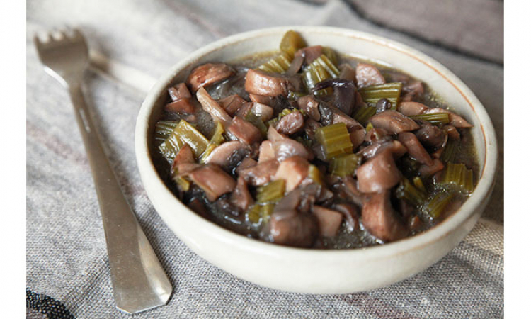Poêlée de champignon et céleri